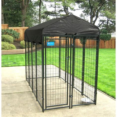 uptown premium steel boxed kennel kit|Lucky Dog Wire Dog Box Kit Large 8.